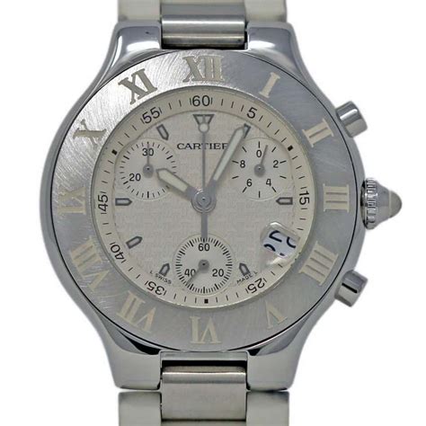 cartier must 21 chronoscaph w10184u2|cartier must 21 chronoscaph.